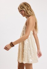 Luna Paillette Sequin Swing Mini Dress