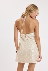 Luna Paillette Sequin Swing Mini Dress