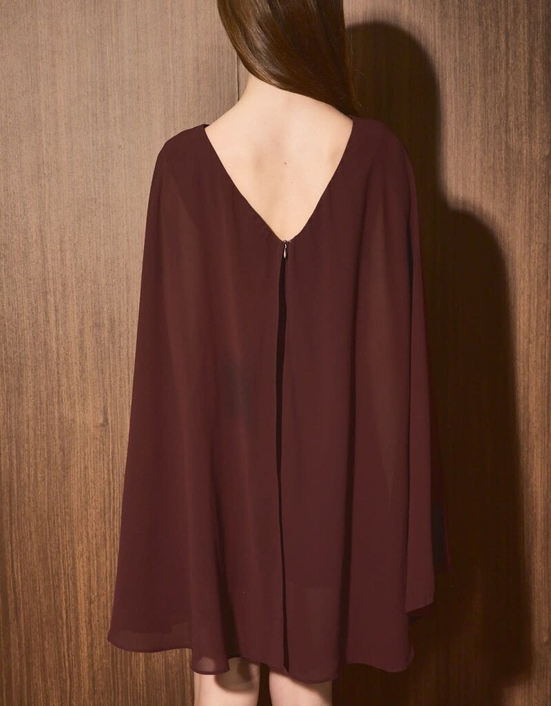 Chiffon Cape Overlay Romper