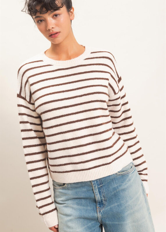 Ellery Striped Crewneck Sweater
