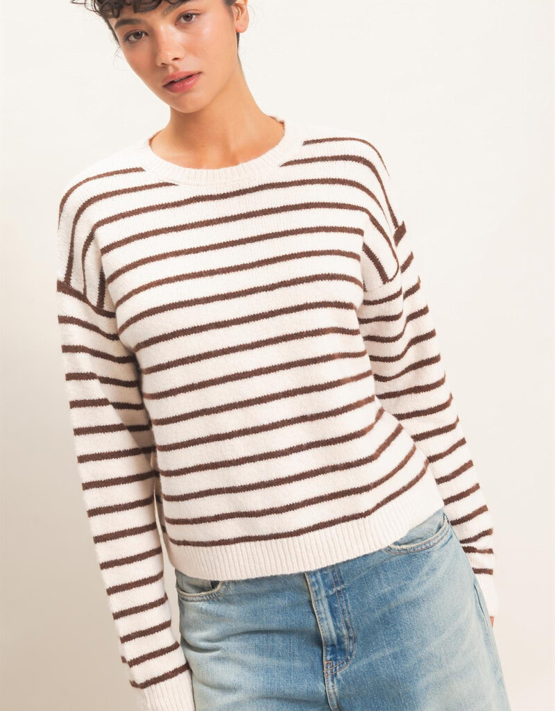 Ellery Striped Crewneck Sweater