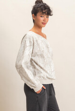 Tree Camouflage Off The Shoulder Sweatshirt