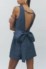 Maude Club Miranda Polka Dot Bow Back Mini Dress