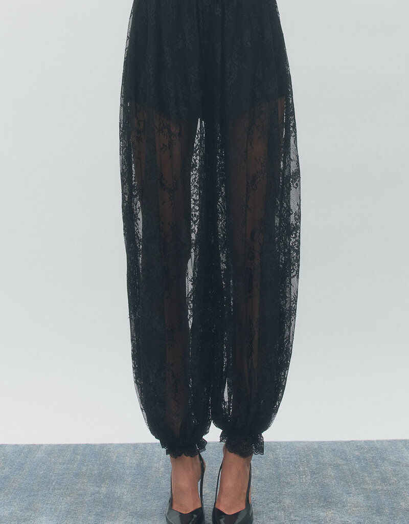 Maude Club Bijou Sheer Lace Balloon Pants