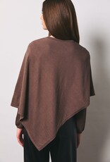 Asymmetrical Cape Overlay Long Sleeve Knit Sweater