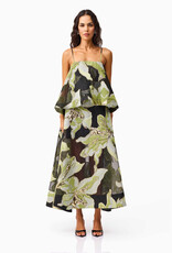 Elliatt Elysia Floral Jacquard Tiered Maxi Dress Gown