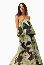 Elliatt Elysia Floral Jacquard Tiered Maxi Dress Gown