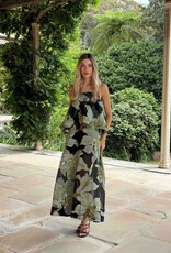 Elliatt Elysia Floral Jacquard Tiered Maxi Dress Gown