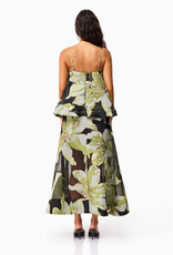 Elliatt Elysia Floral Jacquard Tiered Maxi Dress Gown