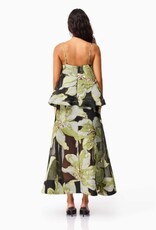 Elliatt Elysia Floral Jacquard Tiered Maxi Dress Gown