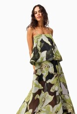 Elliatt Elysia Floral Jacquard Tiered Maxi Dress Gown