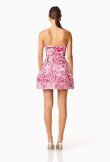 Elliatt Roseate 3D Floral Lace Strapless Mini Dress