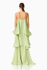 Elliatt Tilly Tiered Textured Satin Maxi Dress