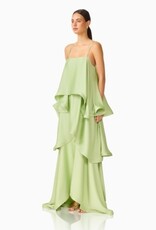 Elliatt Tilly Tiered Textured Satin Maxi Dress