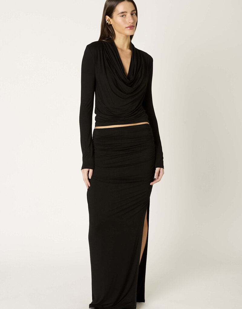 Rosalind Draped Cowl Long Sleeve Top
