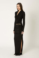 Rosalind Draped Cowl Long Sleeve Top