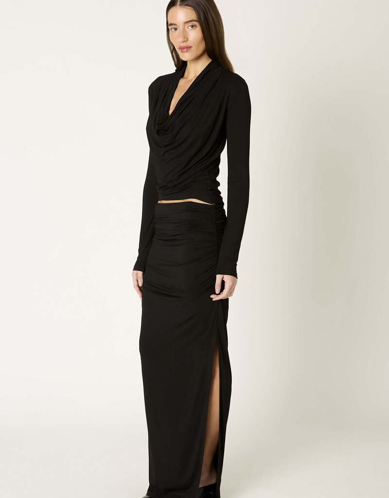 Rosalind Draped Cowl Long Sleeve Top