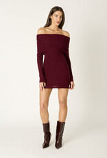 Fairleigh Off Shoulder Sweater Mini Dress