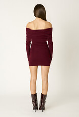 Fairleigh Off Shoulder Sweater Mini Dress