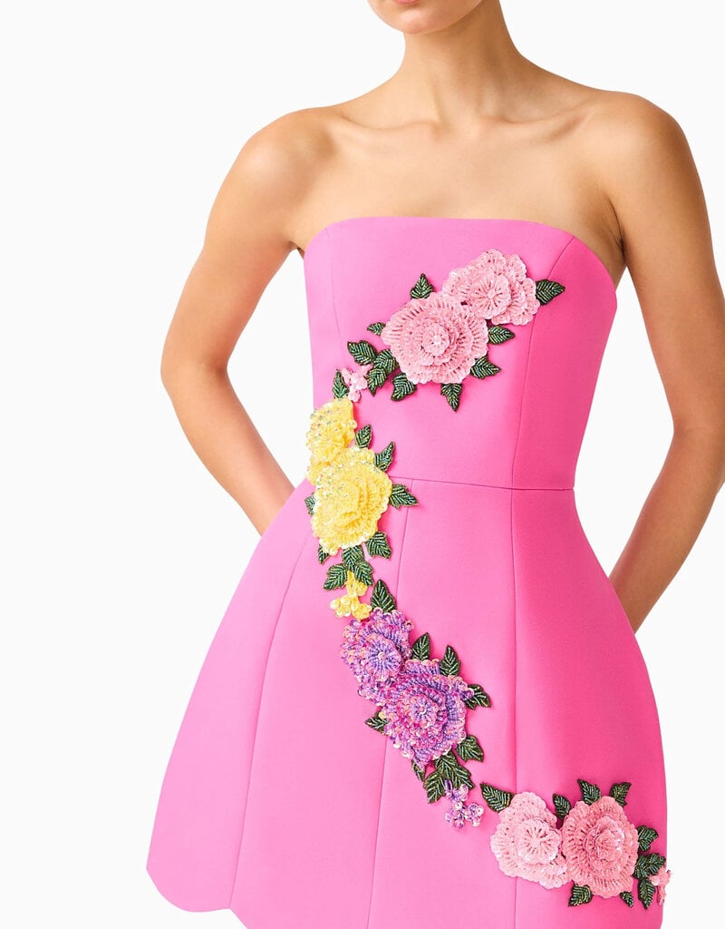 Elliatt Laurentia Strapless Mini Tulip Dress