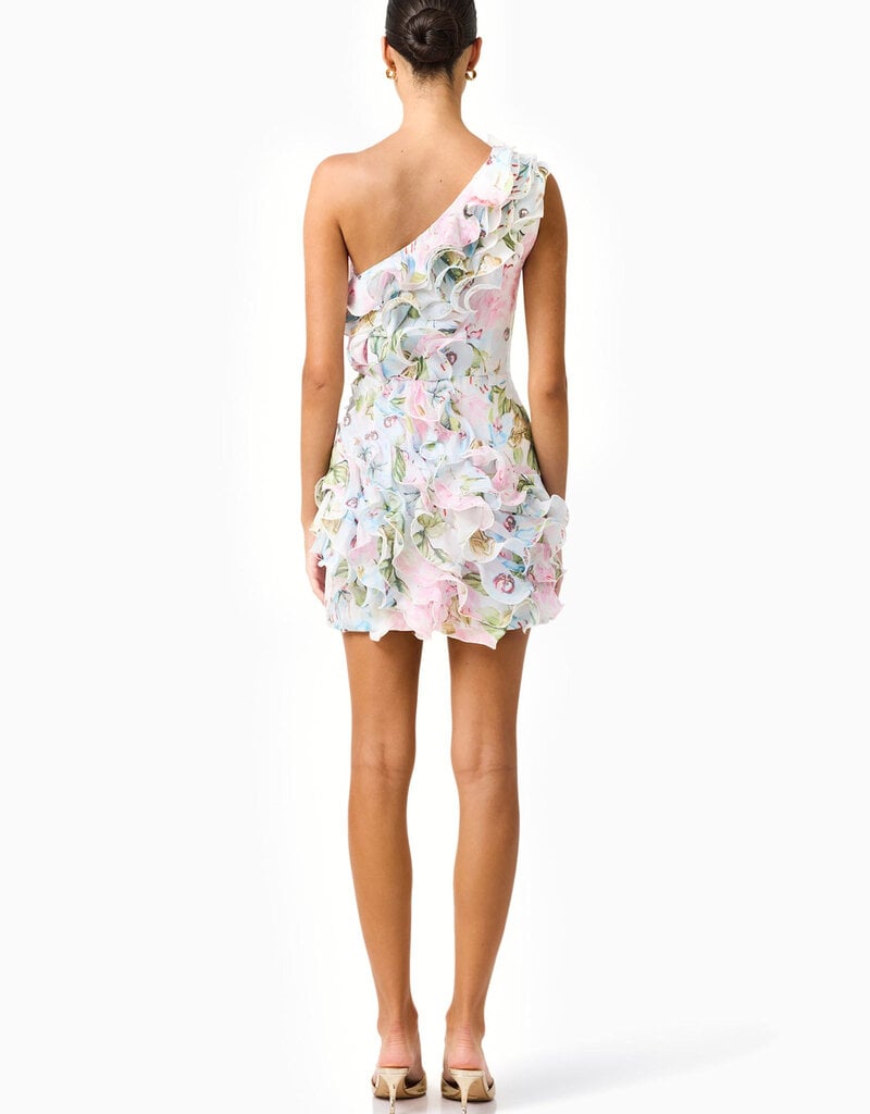 Elliatt Florisse Ruffle One Shoulder Mini Dress