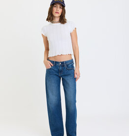 Replay Low Rise V Waist Soft Barrel Jeans