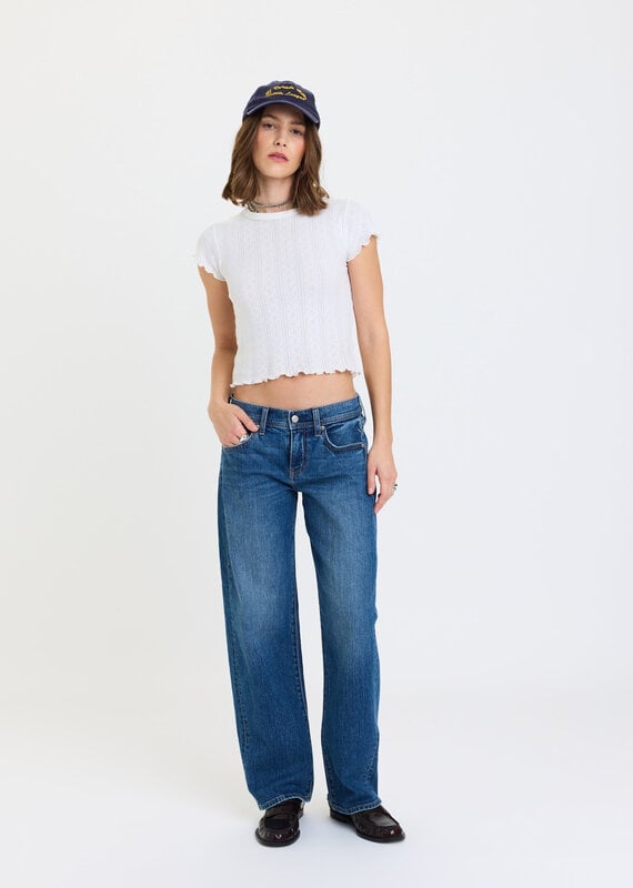 Replay Low Rise V Waist Soft Barrel Jeans