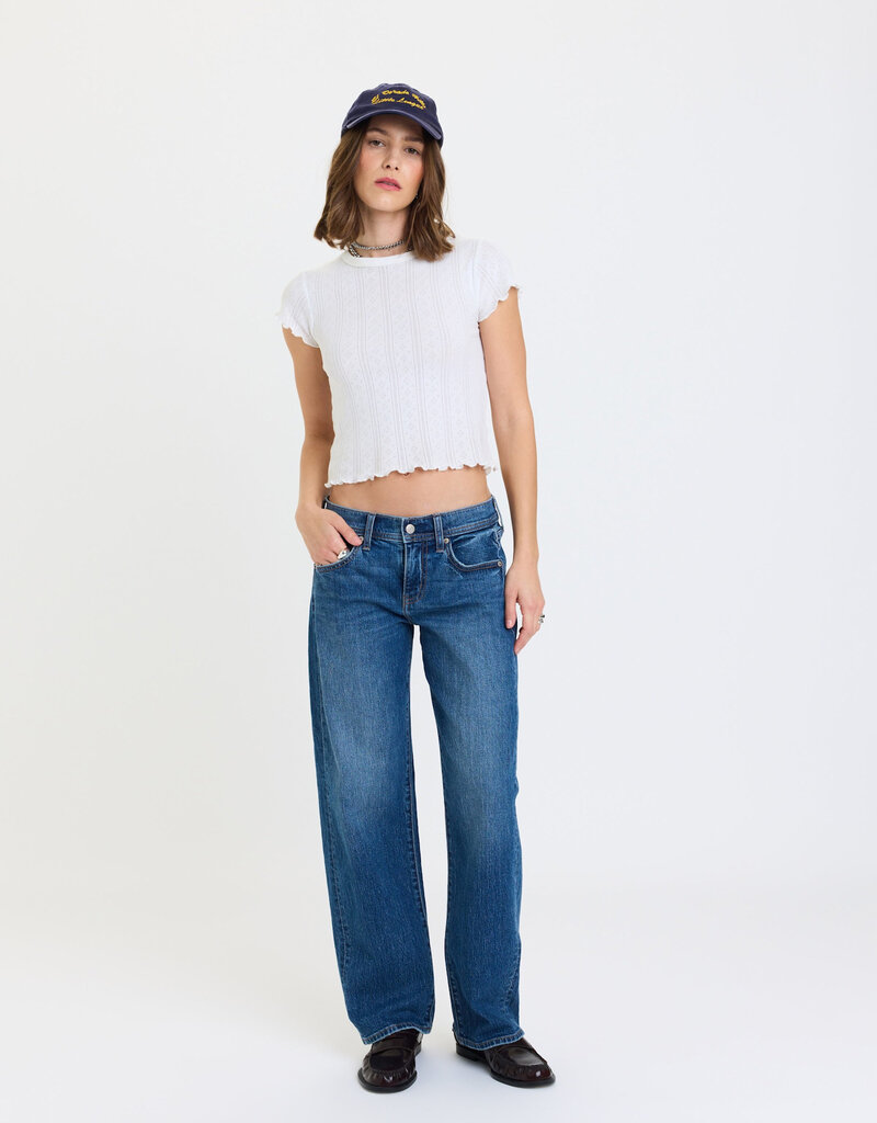 Replay Low Rise V Waist Soft Barrel Jeans