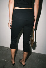 Ruched Waist Capri Pants