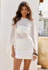 Haisley Poncho Open Back Mini Dress