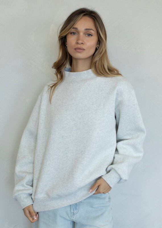 Nelly Mock Neck Long Sleeve Sweatshirt