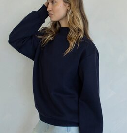 Nelly Mock Neck Long Sleeve Sweatshirt