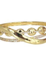 Avaria CZ Detail Cuff Bracelet