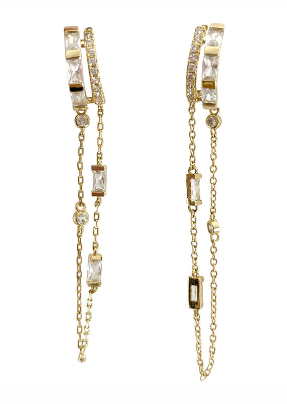 Davina Statement Huggie Earrings