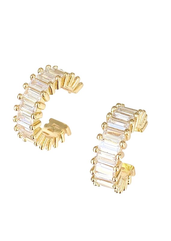 Mini Baguette CZ Huggie