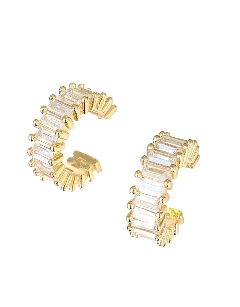 Mini Baguette CZ Huggie