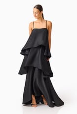 Elliatt Tilly Tiered Textured Satin Maxi Dress