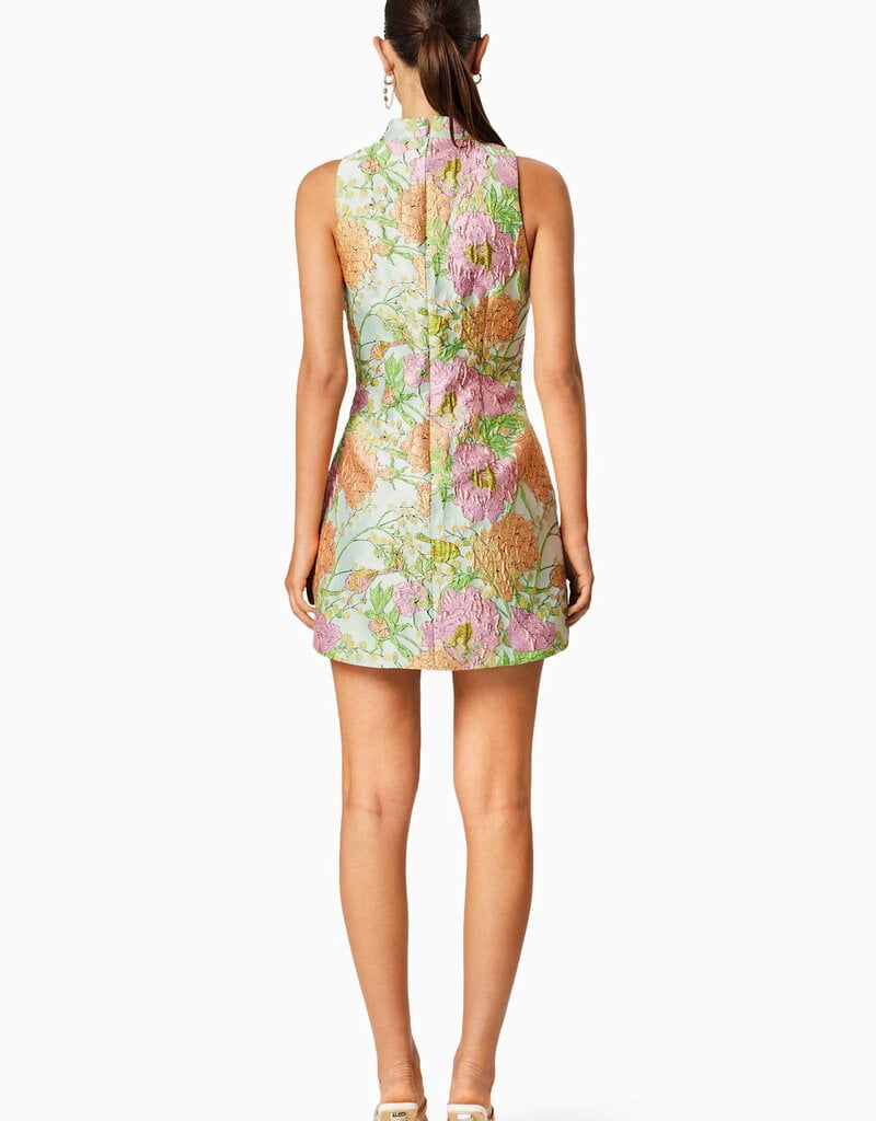 Elliatt Sunbeam Floral Jacquard Shift Mini Dress
