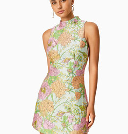 Elliatt Sunbeam Floral Jacquard Shift Mini Dress
