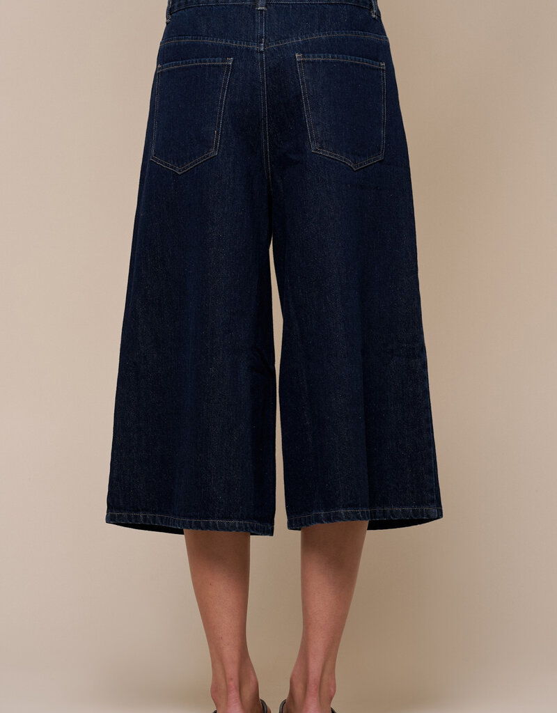 Wide Leg Denim Oversized Shorts
