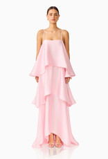 Elliatt Tilly Tiered Textured Satin Maxi Dress