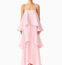Elliatt Tilly Tiered Textured Satin Maxi Dress