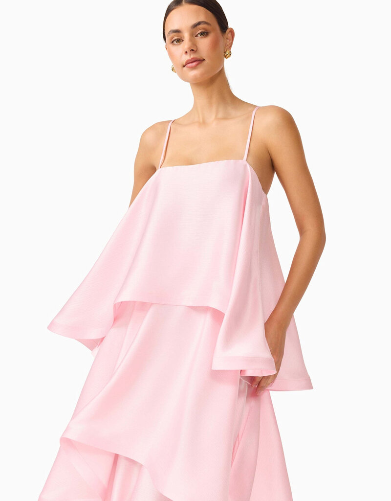 Elliatt Tilly Tiered Textured Satin Maxi Dress