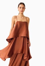 Elliatt Tilly Tiered Textured Satin Maxi Dress