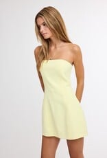 Mia Simple Strapless Skort Mini Dress