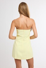 Mia Simple Strapless Skort Mini Dress