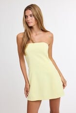 Mia Simple Strapless Skort Mini Dress