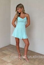 Paige Chiffon Crisscross Strap Back Mini Dress