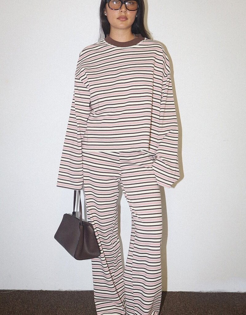 Madison Striped drawstring lounge pants