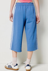 Sporty Side Striped Baggy Fleece Longline Shorts